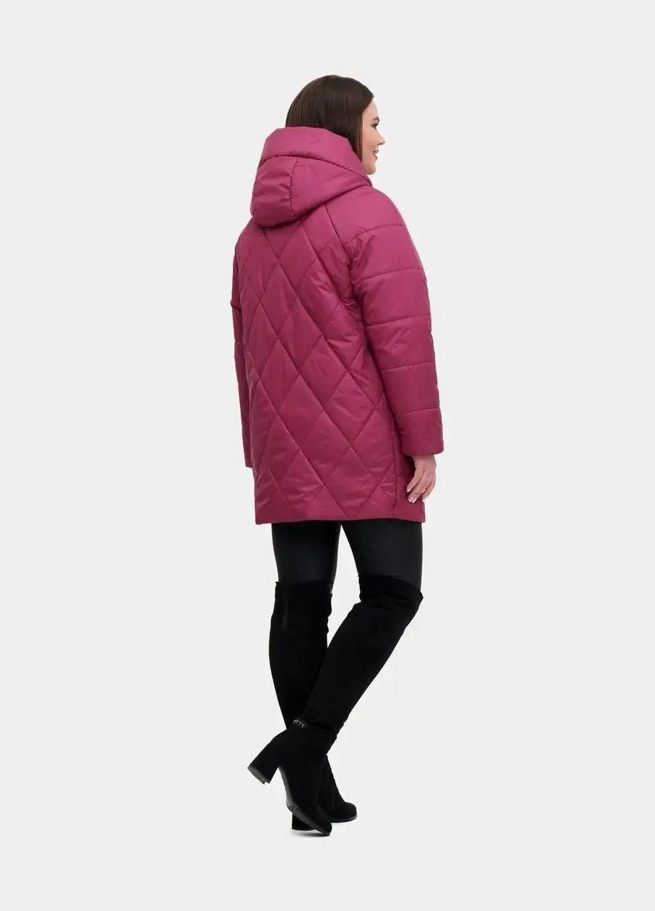 Бордовая демисезонная женская куртка демисезонная большого размера SK