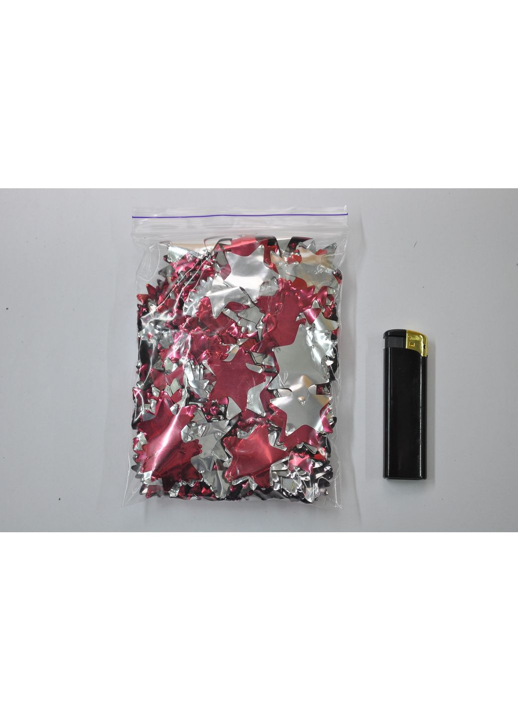 Звезды серебряно-красные No Brand (368969780)