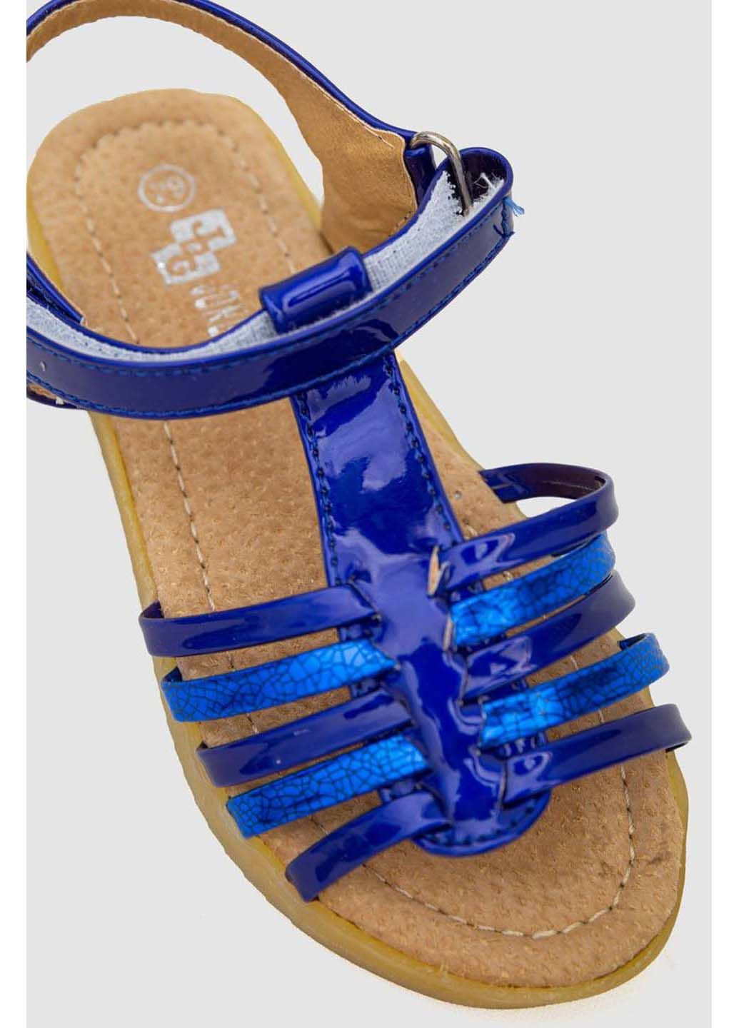 Синие босоножки для девочки Bee