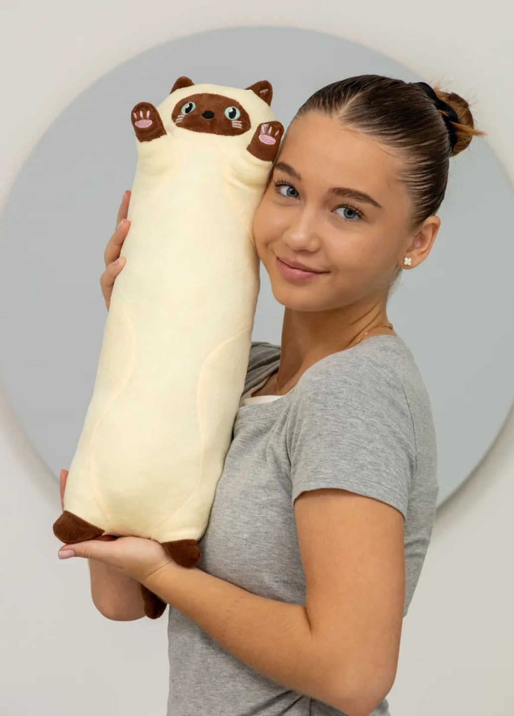 М’яка іграшка сіамський кіт батон 50 см My Kigu (371274517)