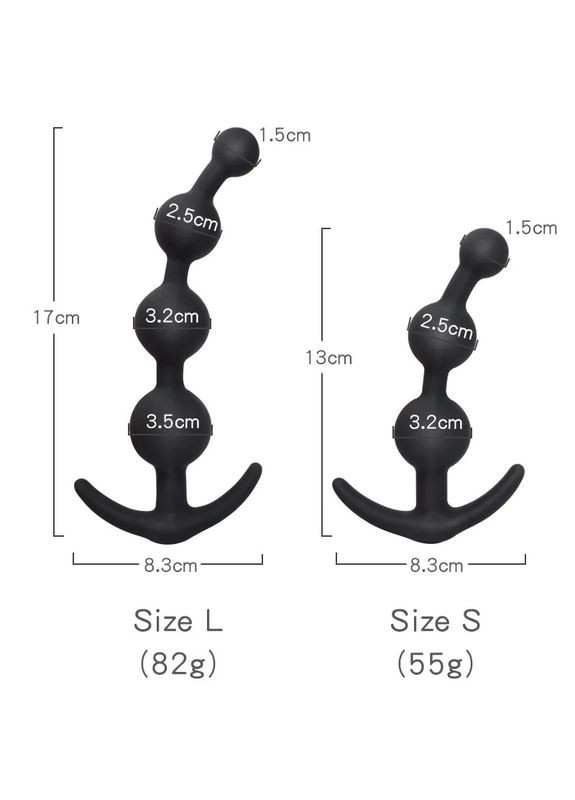 Силіконовий анальний ланцюжок намисто кульки анальні кульки намисто фіолетовий No Brand (316802328)