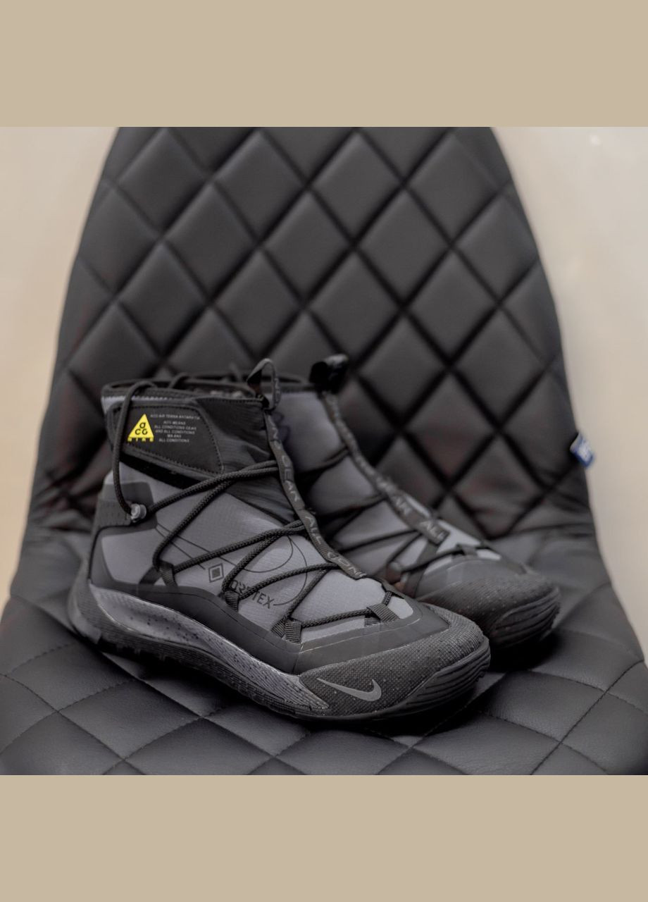 Сірі Зимовий кросівки зимові чоловічі nike acg terra antarktik winter gray fur gore-tex | найк асг терра антарктік сірі з хутром No Brand