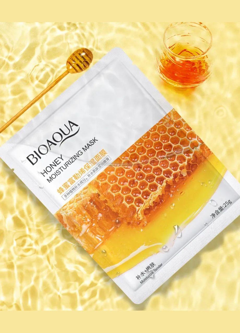 Увлажняющая тканевая маска с мёдом 25 гр Bioaqua (313262416)