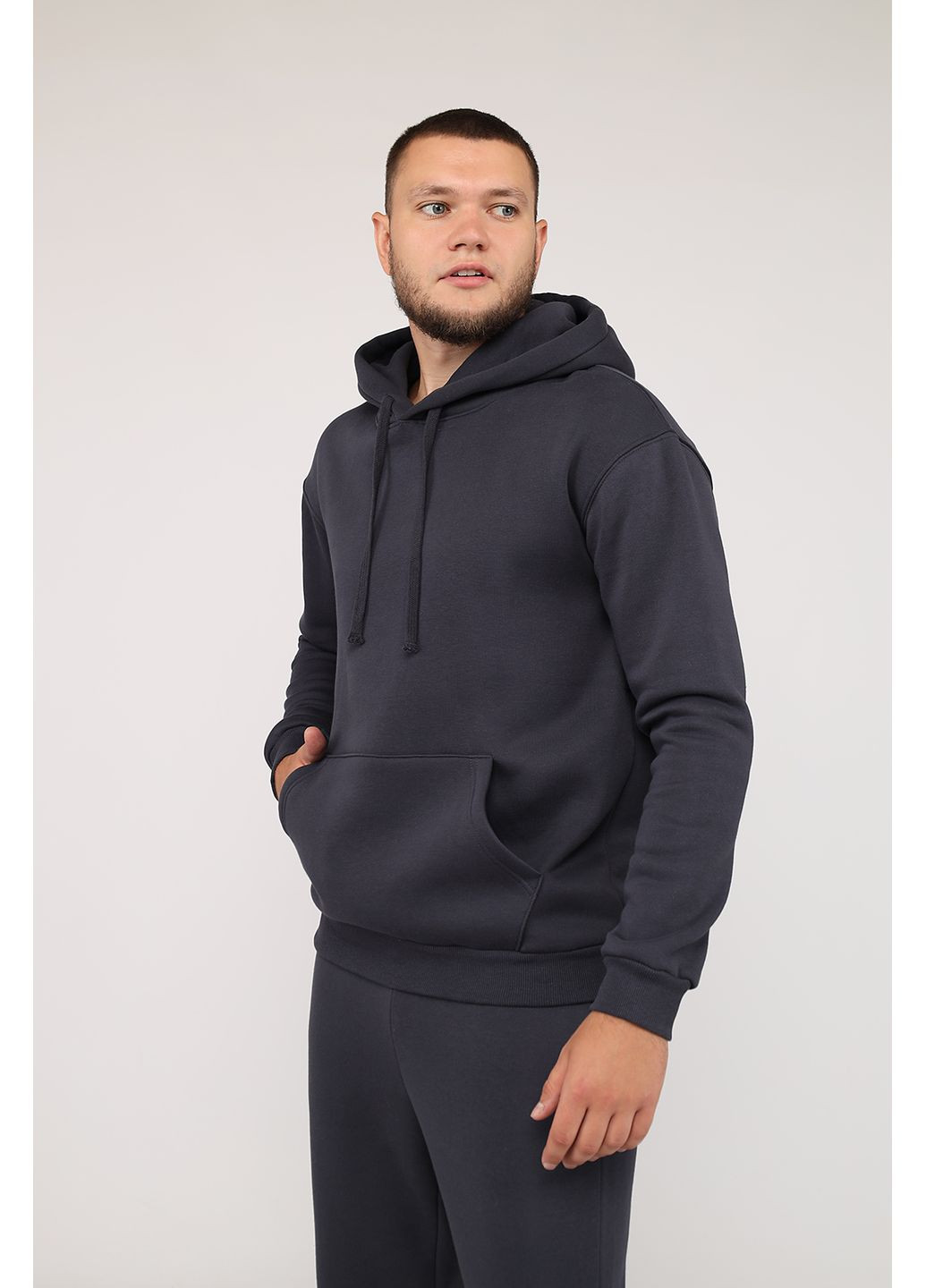 Худи мужское цвет темно-серый ЦБ-00279982 Yuki (349226309)