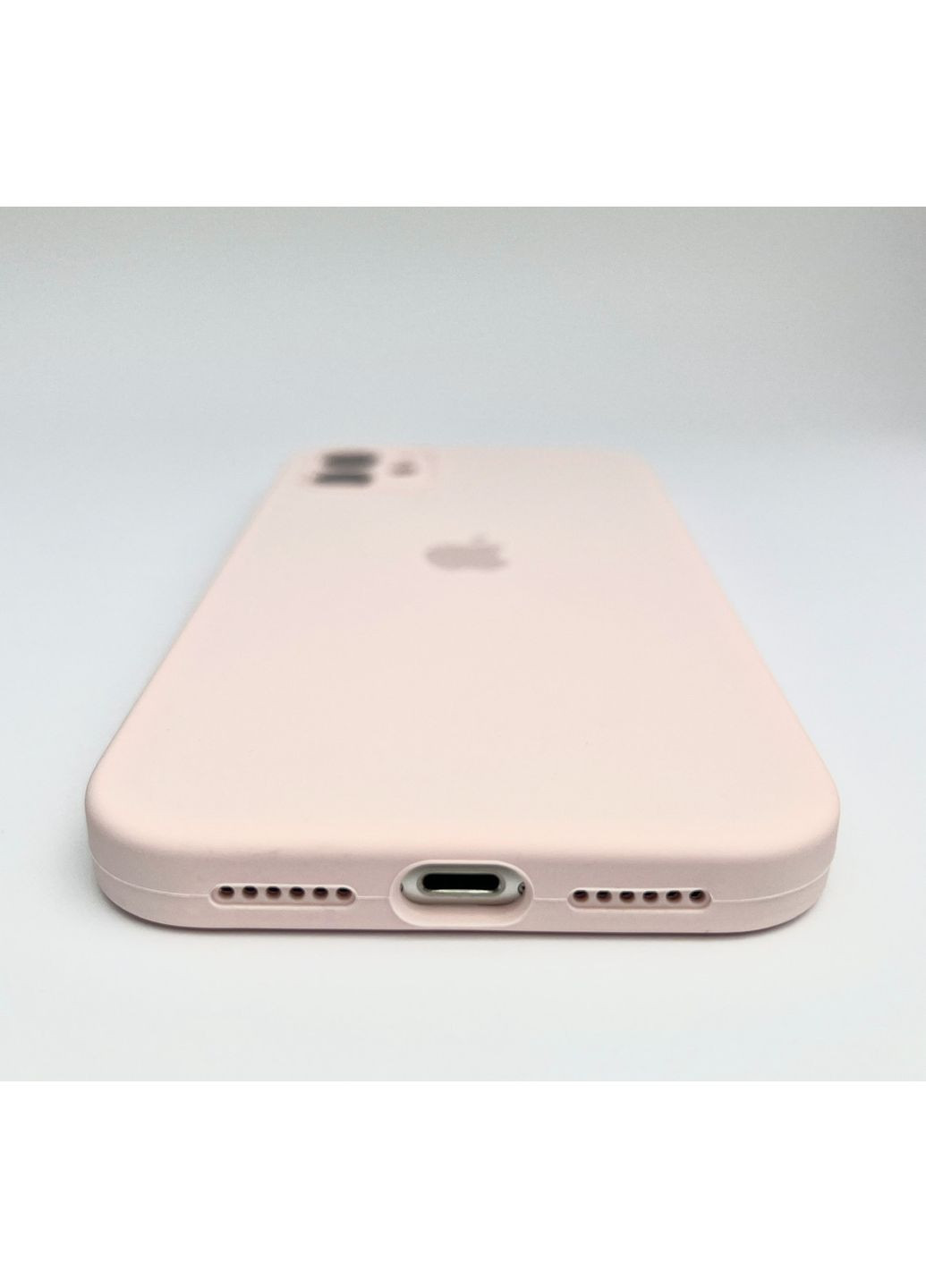 Чехол на айфон 12 Silicone case 12 full camera Soft toch силиконовый с мирофиброй / PinkSand No Brand (369137163)