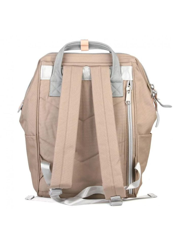 Рюкзак жіночий водостійкий текстиль 17л на 1 відділення розмір 28×40×17 см 1881-22 USB хакі Himawari (314808830)