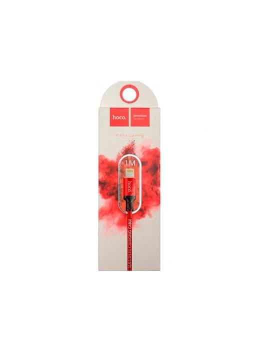 USB кабель X14 Times Speed Lightning 2A 1m red Hoco (400062024)