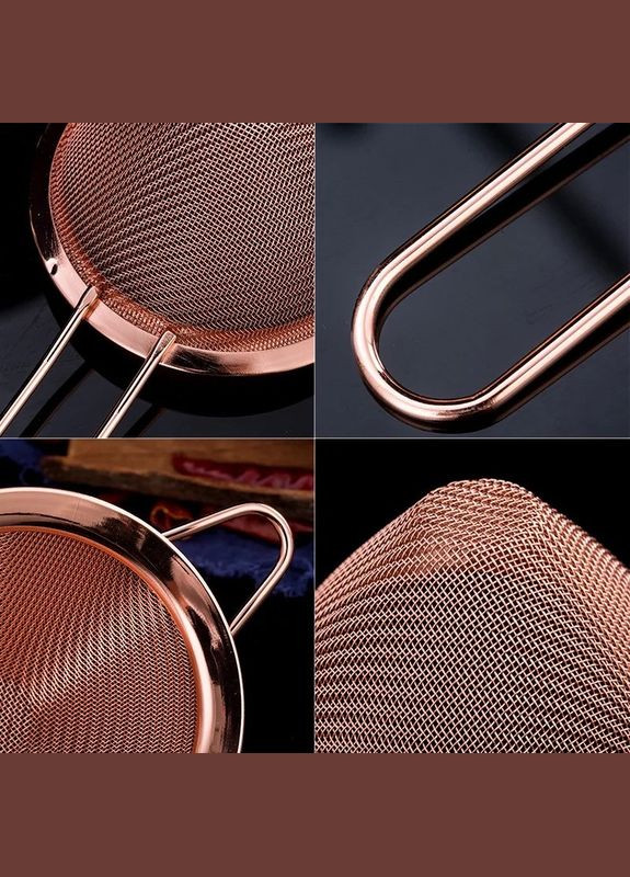 Файн стрейнер Bar House для бару та кухні конус 90*65 мм Мідний No Brand (307059613)