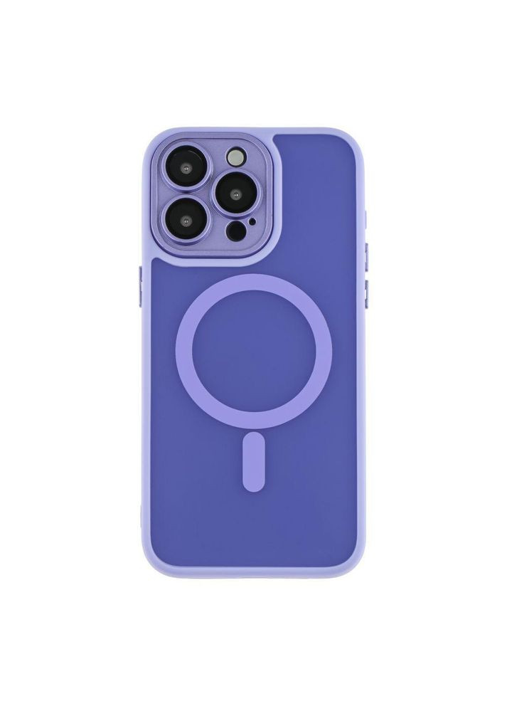 Чохол TPU+PC Magnetic Matte Camera Lens with Magsafe для iPhone 16 Pro Max Purple No Brand (335807347)