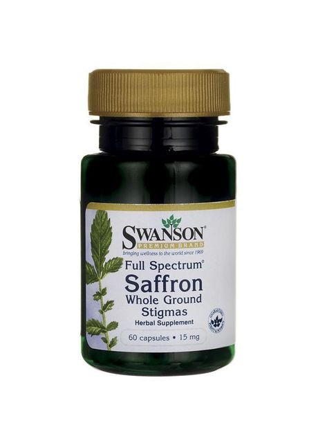Шафран, Saffron, 15 мг, 60 капсул Swanson (364311215)