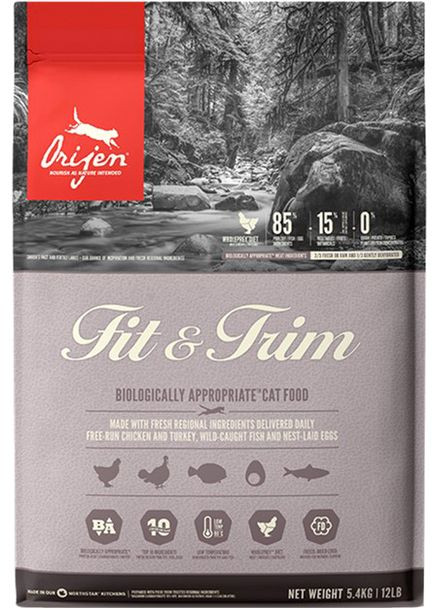 Сухой корм для кошек с лишним весом Fit & Trim 5.4 кг (o28454/064992284541) Orijen (364789205)