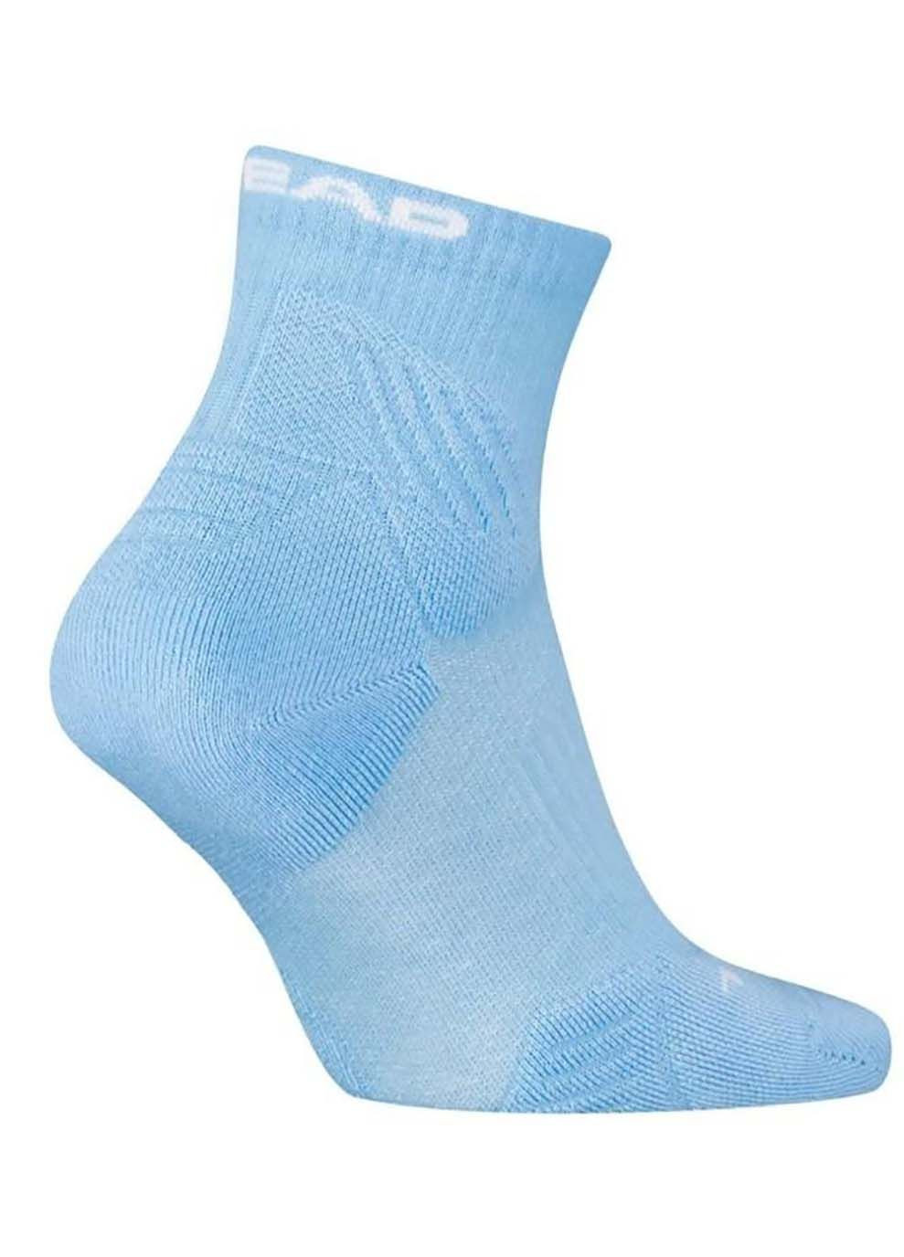 Голубые носки tennis quarter 1p голубой Head однотонные (367590914)