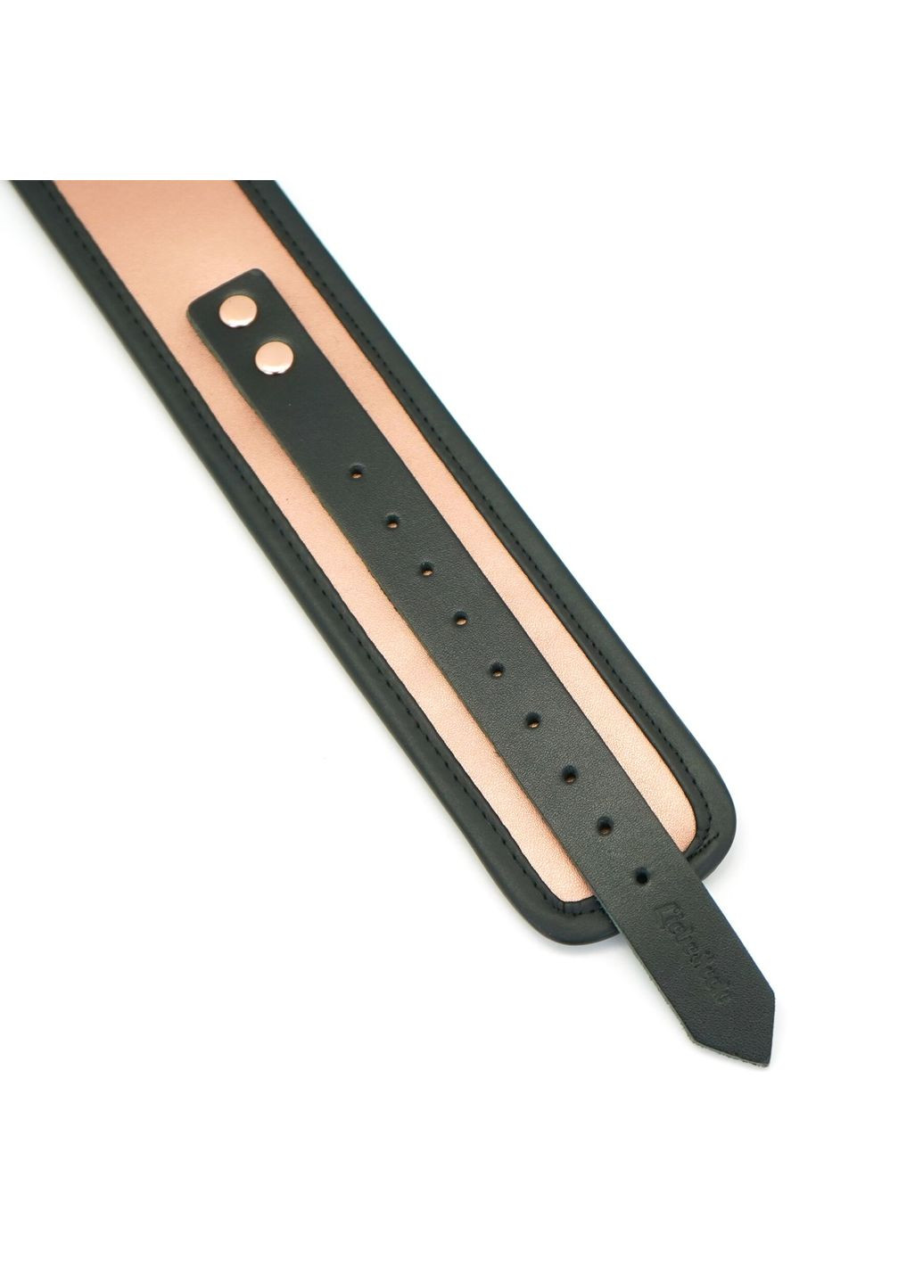 Широкий нашийник з повідцем Rose Gold Memory Collar with Leash, натуральна шкіра - CherryLove Liebe Seele (339867116)