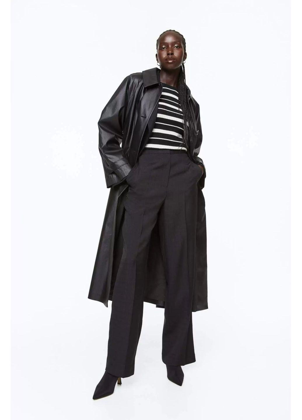 Комбінований демісезонний джемпер у рубчик H&M