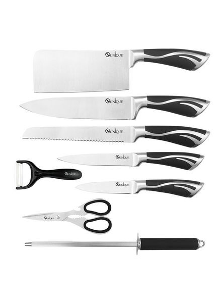 Кухонні ножі UNIQUE UN-1834 No Brand чорний,