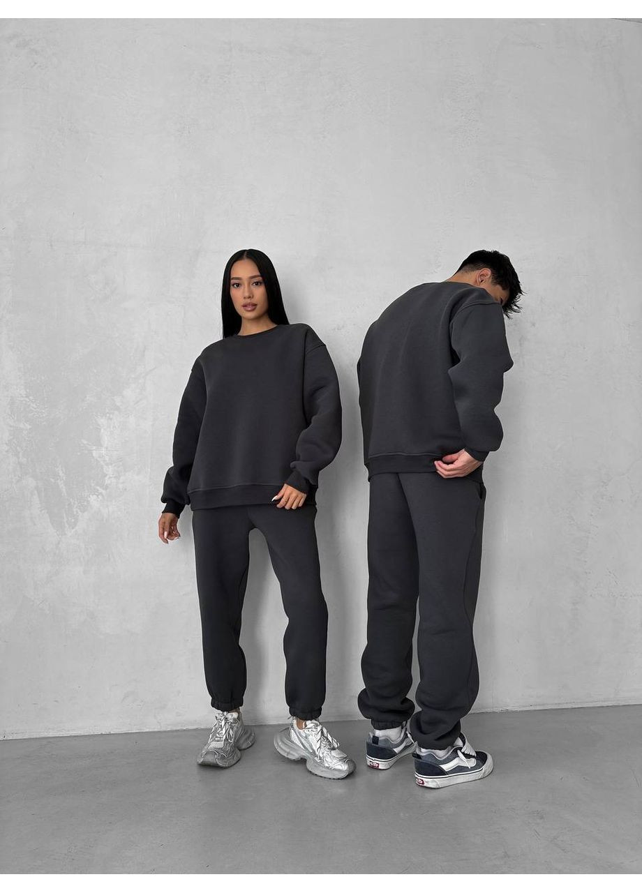 Графитовый зимний мужской костюм брючный Avanti