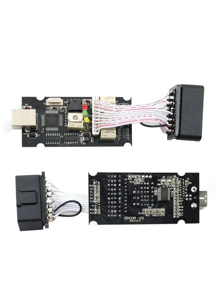 Диагностический сканер OBD2 OP-COM v1.99 USB Opel (386211745)