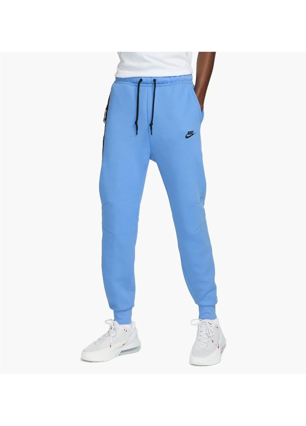 Голубые демисезонные брюки Nike