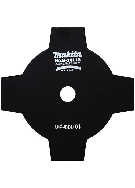 Ріжучий диск B14118 (230x25.4 мм, 4T) ніж для тримерів та бензокос (7574) Makita (266339886)
