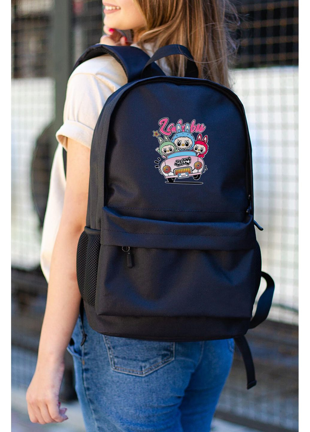 Повсякденний Рюкзак Шкільний Для Дівчинки З Принтом Лабубу Without (349469463)