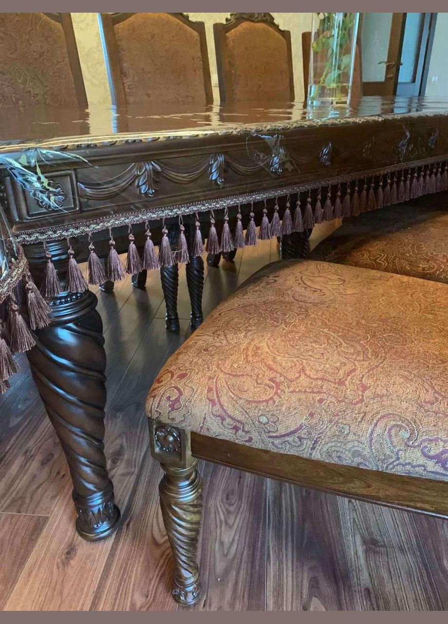 Силиконовая скатерть СALIPSO с коричневой бахромой 220x130см Calipso (313288283)