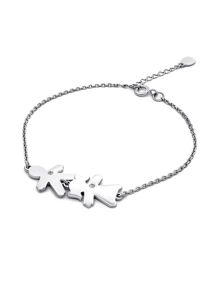 Серебряный браслет Мальчик и девочка (2084) 19 IRIJ (331870941)