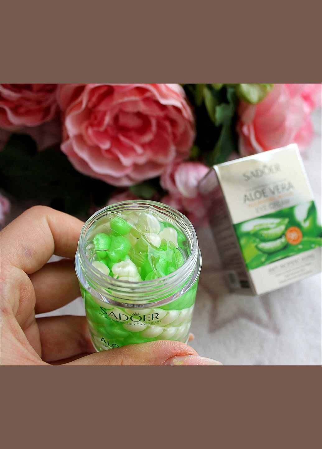 Відновлювальний крем — гель для шкіри навколо очей Aloe Vera Nourishing Repair Eye Cream 60 г SADOER (307822299)