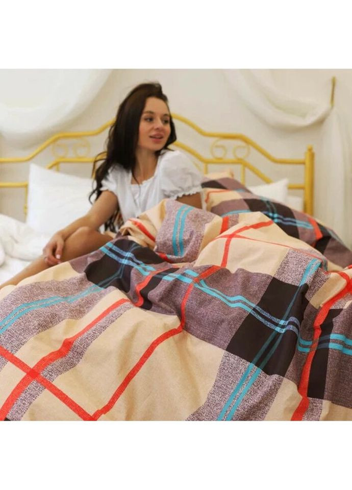 Постільна білизна євро Ранфорс 21160-E 220х200 см Viluta (327790937)