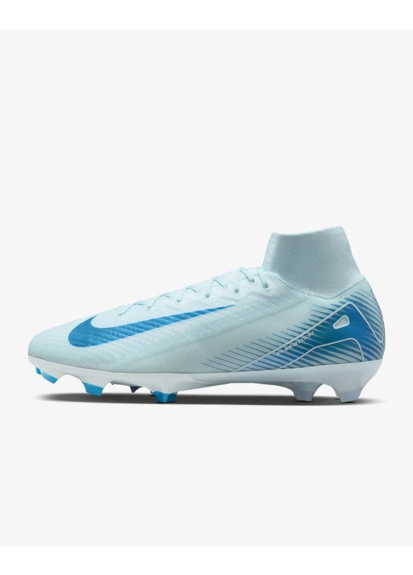 Блакитні бутси zm superfly 10 elite fg light blue демісезон Nike