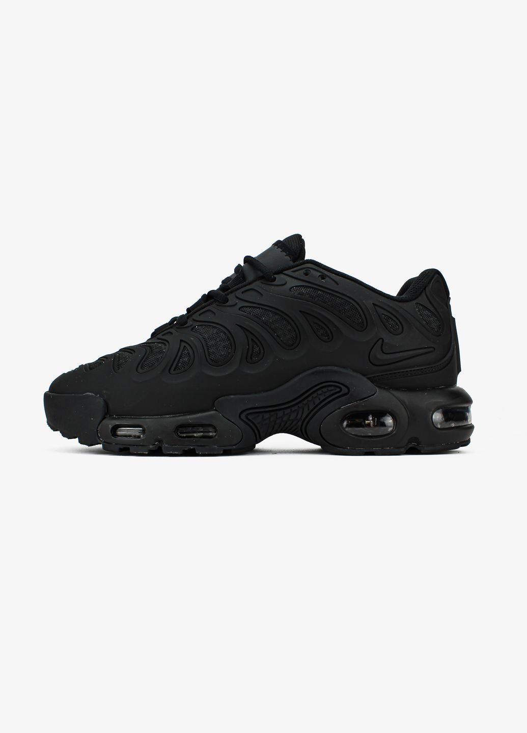Кроссовки женские и мужские Nike Air Max TN Plus drift black | Найк Аир Макс ТН плюс черные No Brand чёрные всесезоны (311314441)