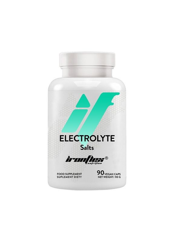 Електроліти Electrolyte, 90 вегакапсул для підтримки водно-електролітного балансу Ironflex (348356958)
