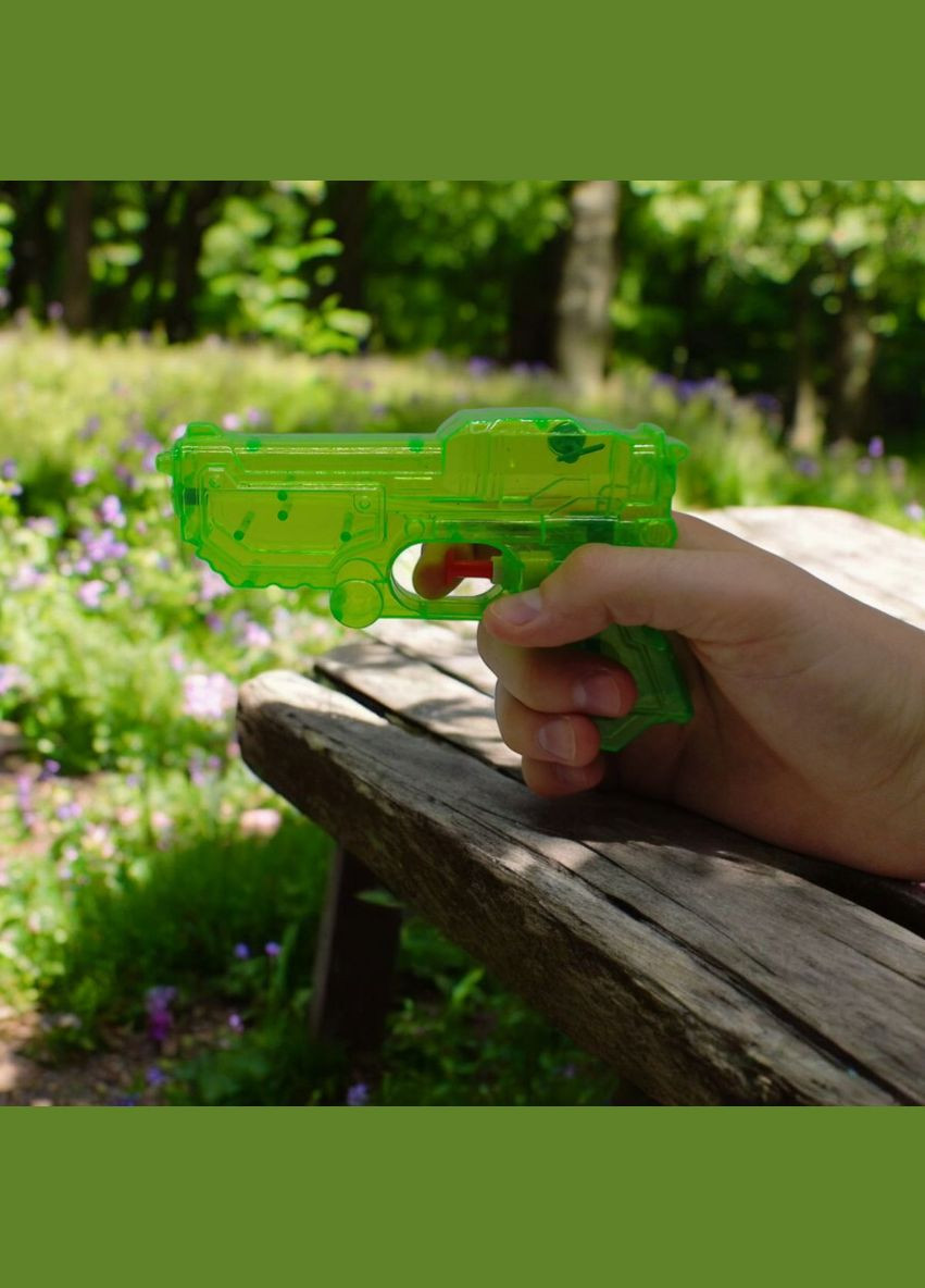 Водний пістолет прозорий, 15 см (зелений) MIC (301262892)