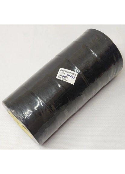 Чорна Стрічка атласна 4 см (23 м) "Sindtex" (АЛ4-002) Plus-plus (352752338)