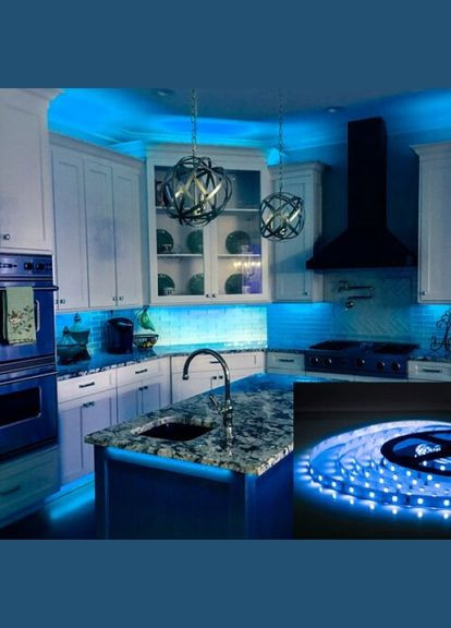 Світлодіодна стрічка ST-12-2835-60-B-20 синя, негерметична, 1м OEM (315138578)