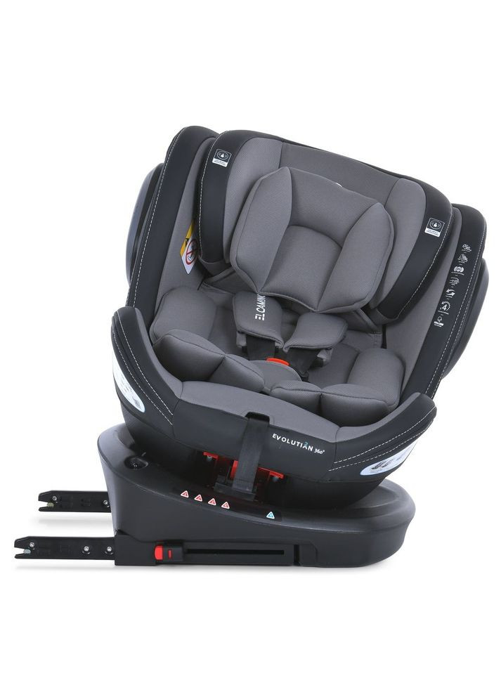 Детское автокресло с рождения до 12 лет isofix поворот 360 0-36 кг EVOLUTION группа 0+/1-2-3 с наклоном для сна El Camino (368559557)