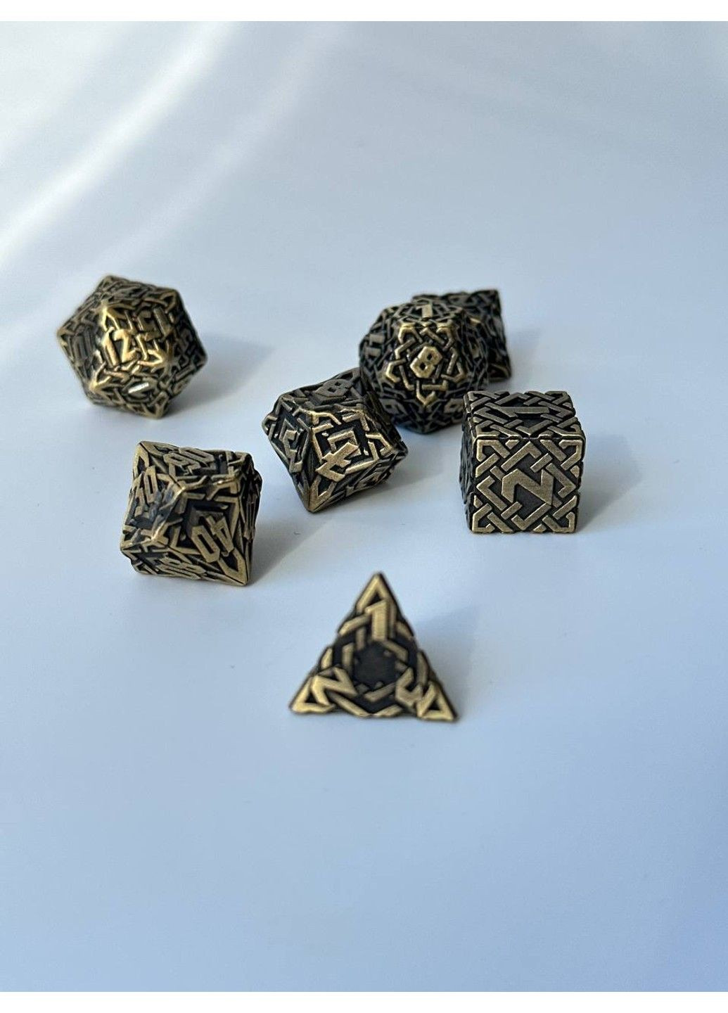 Набор кубиков DnD, "Асгард", 7 шт, металл GrossMeister (294336149)