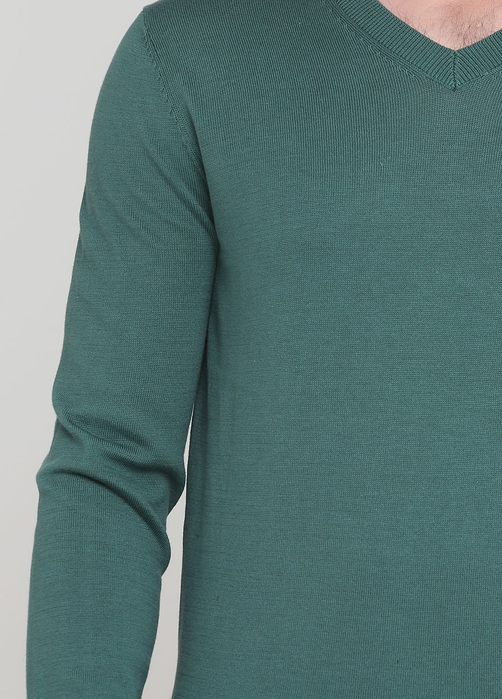 Зеленый демисезонный свитер мужской - свитер af8045m Abercrombie & Fitch