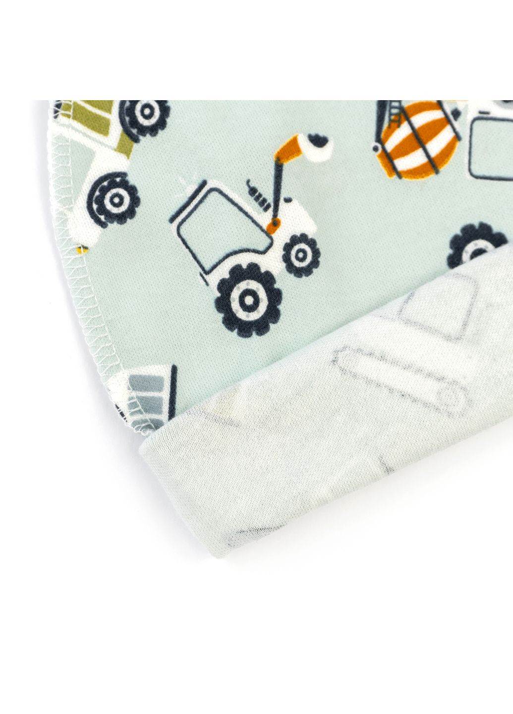 Шапочка для немовлят з підворотом із машинками Excavator 38 dexter's (341485661)