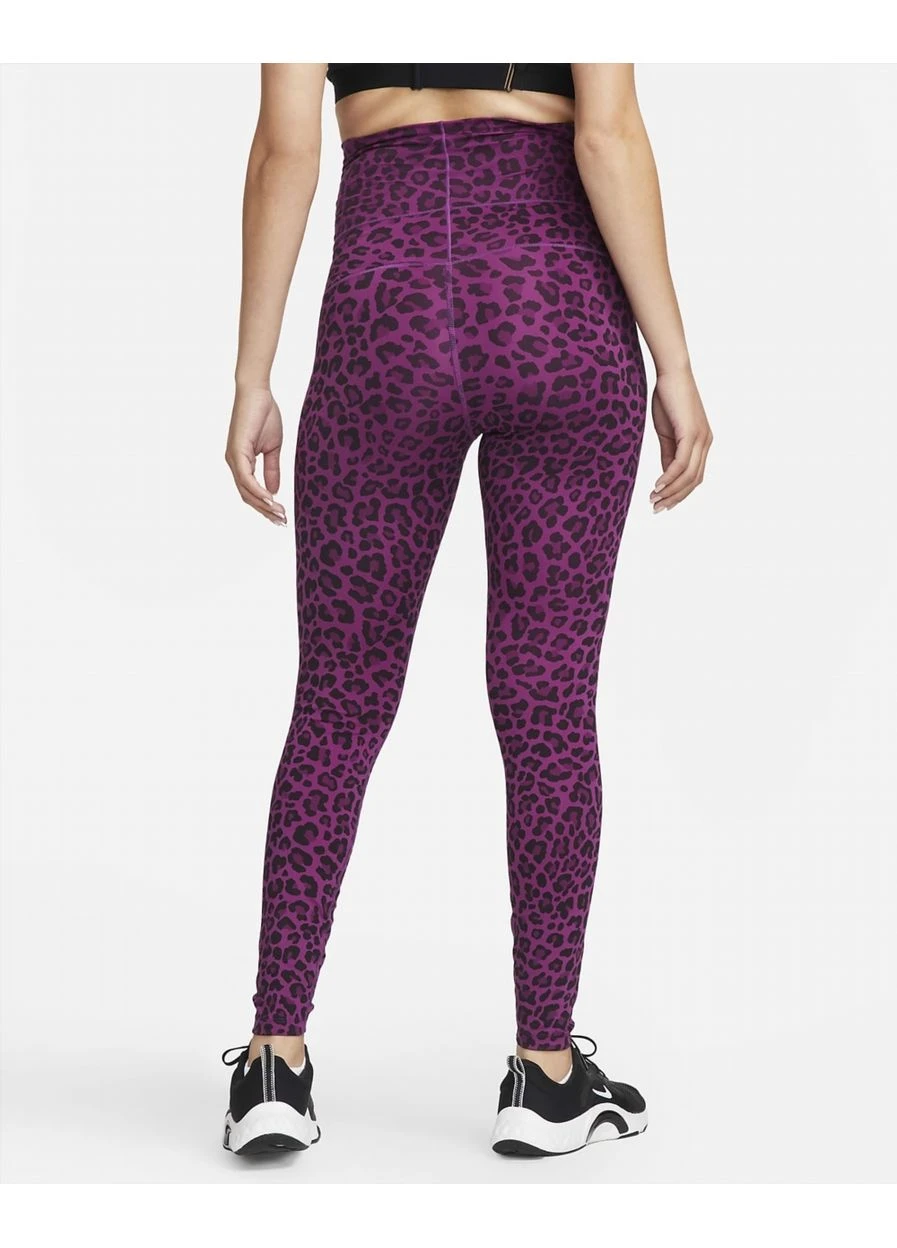 Фиолетовые леггинсы one (m) violet dq5544-503 Nike