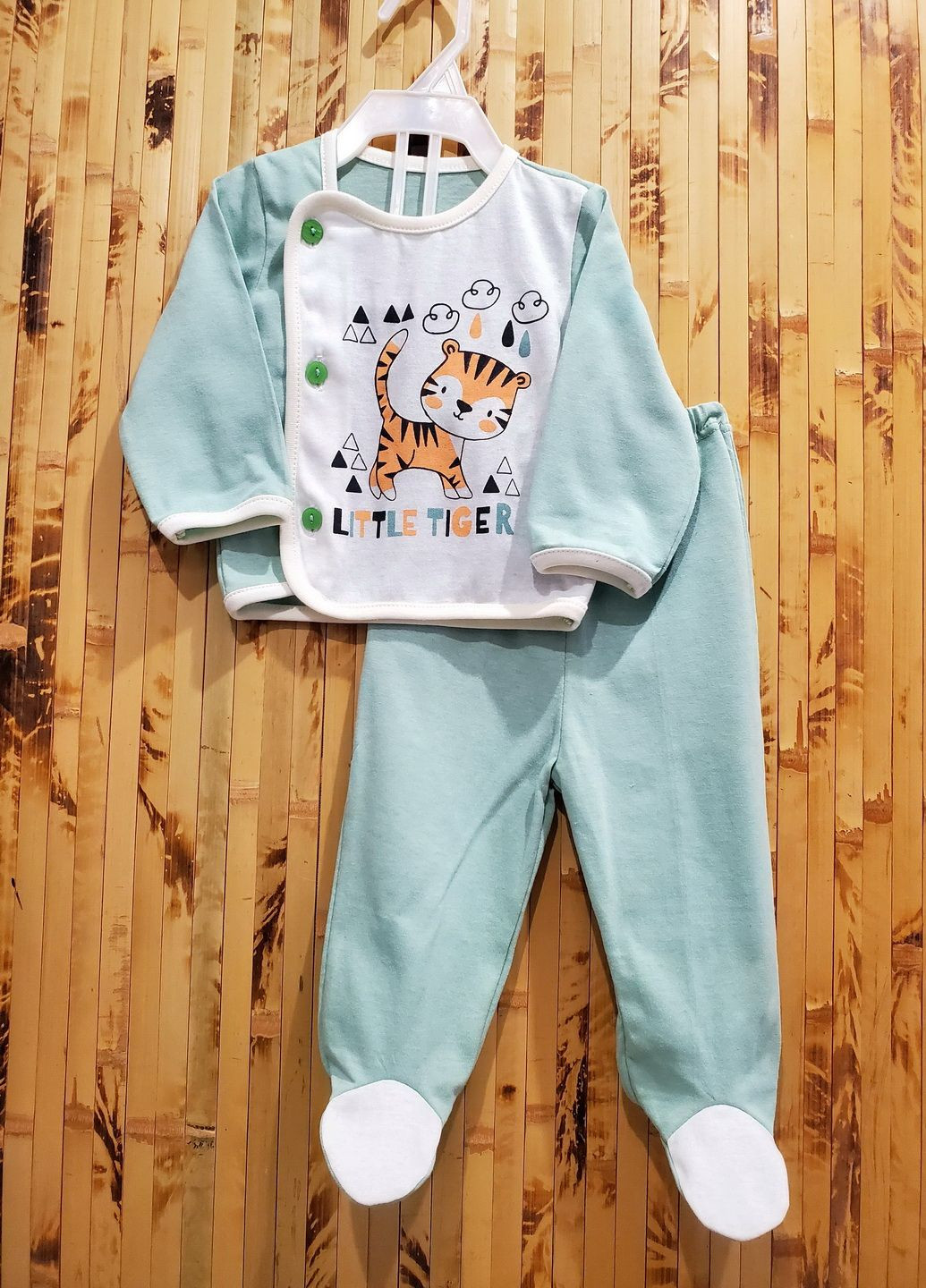 Зелений демісезонний комплект для новонароджених KINDER MODE