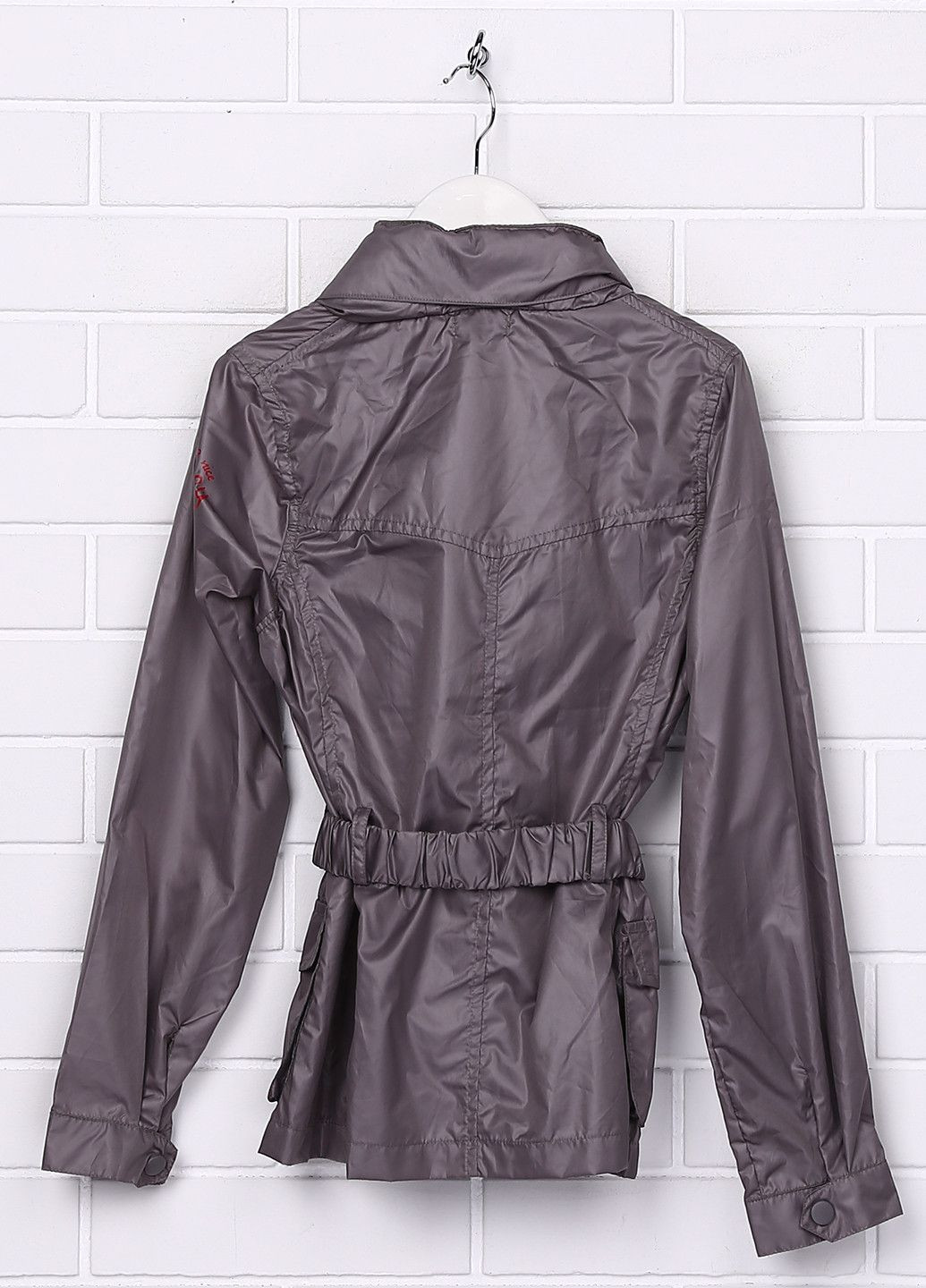 Серо-коричневая демисезонная ветровка Mandarino