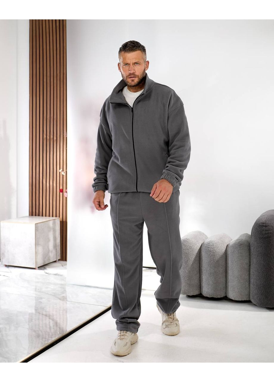 Серый зимний мужской костюм Garna