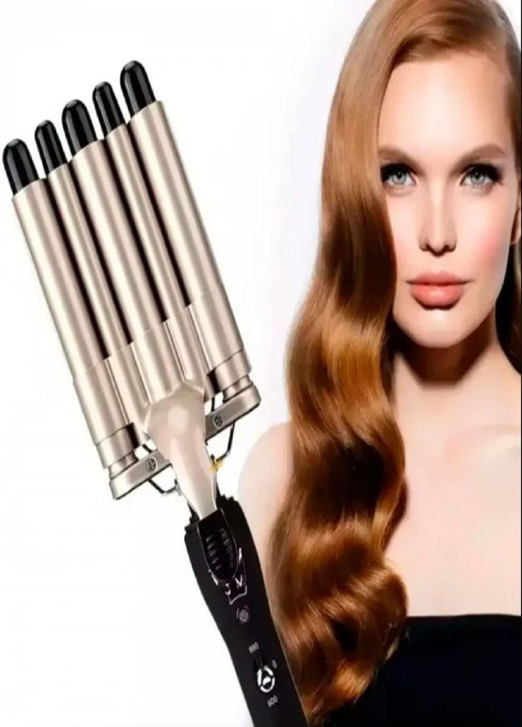 Плойка щипцы пять волн GM-2933 для укладки волос с керамическим покрытием Черный Geemy (302975440)