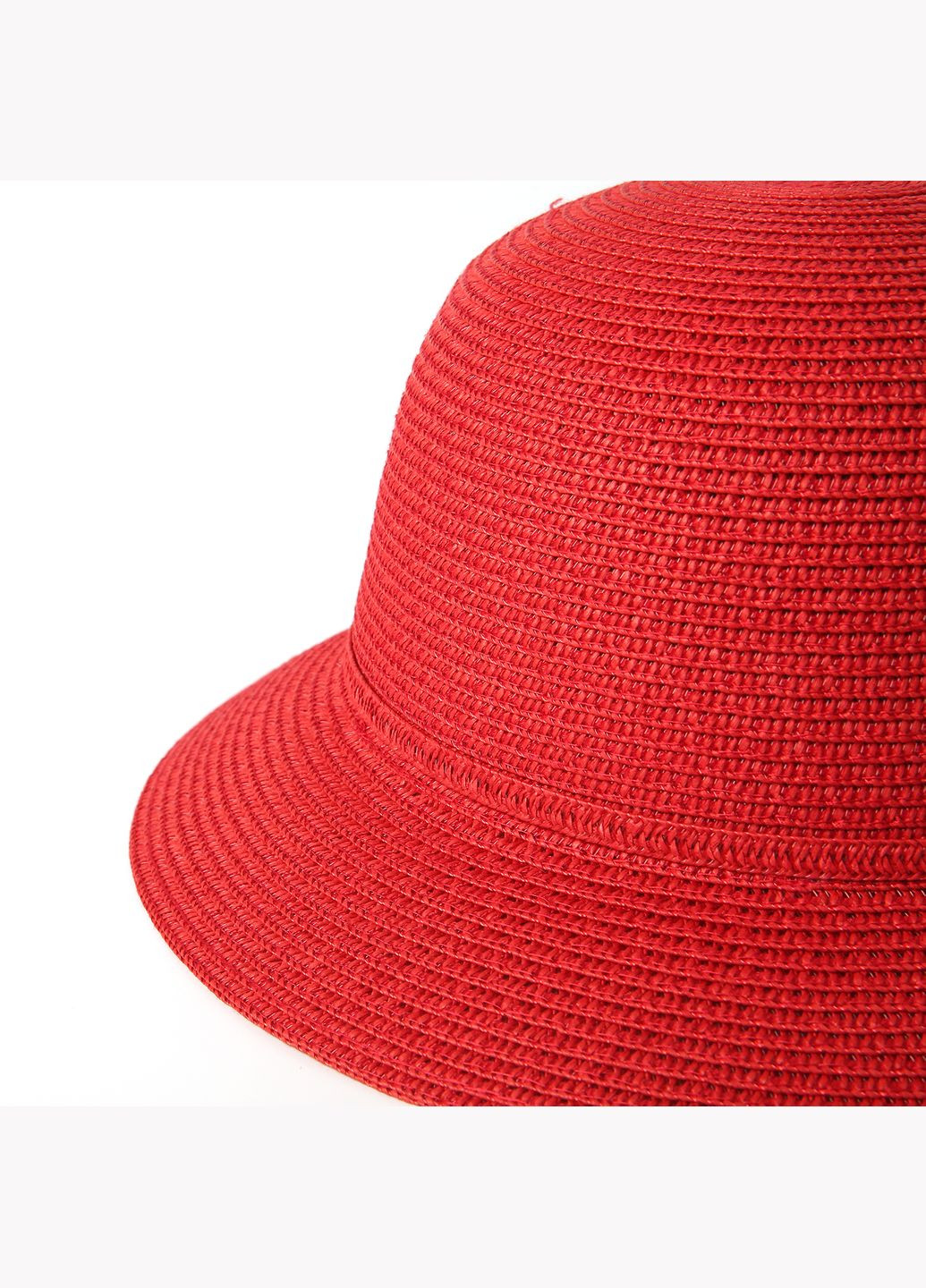 Шляпа с маленькими полями женская бумага красная VERONICA LuckyLOOK 844-026 (289478375)