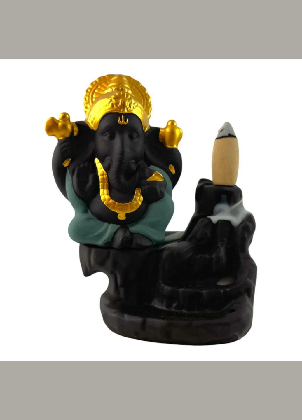 Підставка під пахощі Back Flow "Ганеша" бірюза (11,2 х9, 5х6 см) No Brand (316717980)