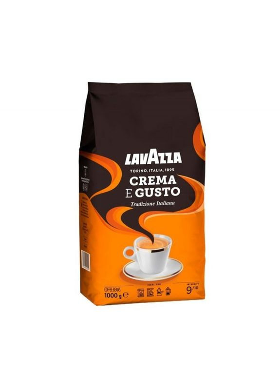 Кава Crema e gusto Tradizione Italiana у зернах 1 кг Lavazza (285110877)