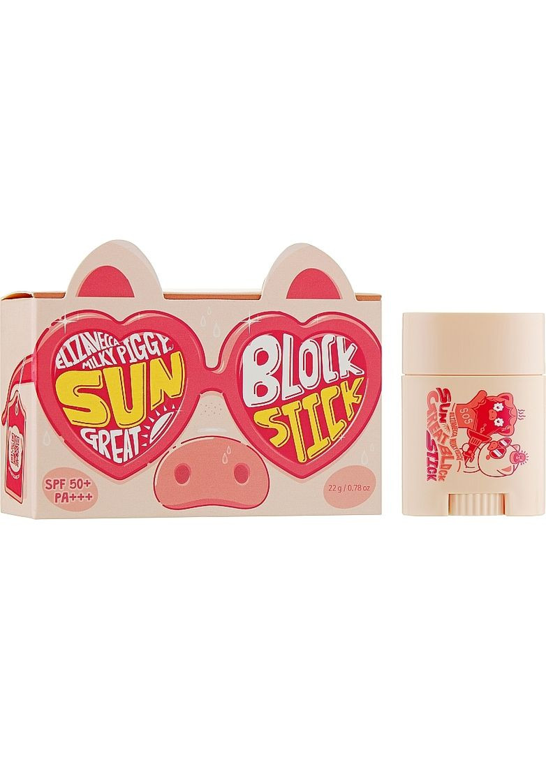 Elizavecca Солнцезащитный сток для чувствительной кожи вокруг глаз Milky Piggy Sun Great Block Stick 22g (2-824916) — Крем, Южная Корея (369796491)