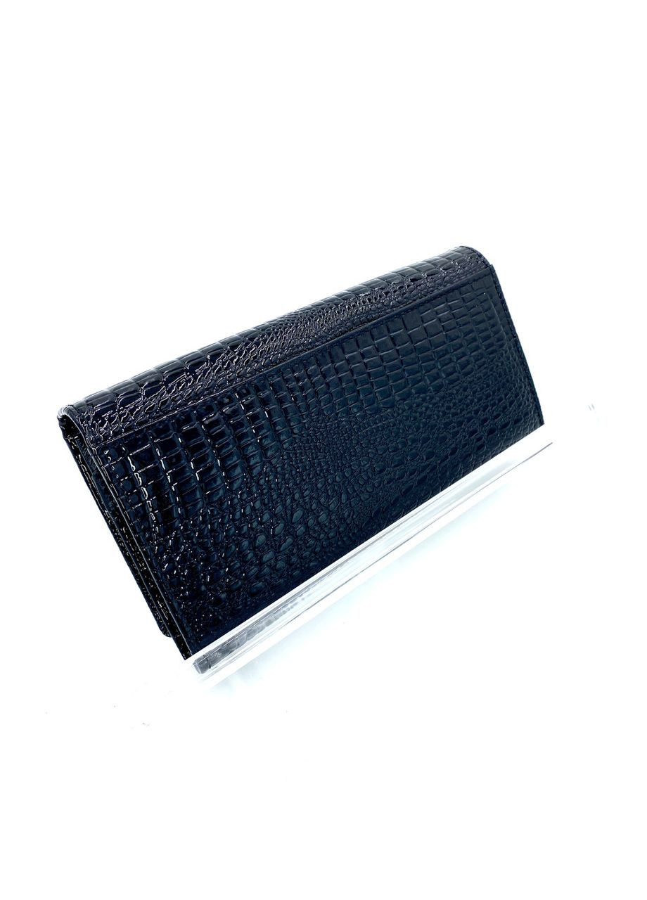 Жіночий гаманець з натуральної шкіри і лаку B826-7 чорний 19 х 9.5 х 3 Balisa (367263823)