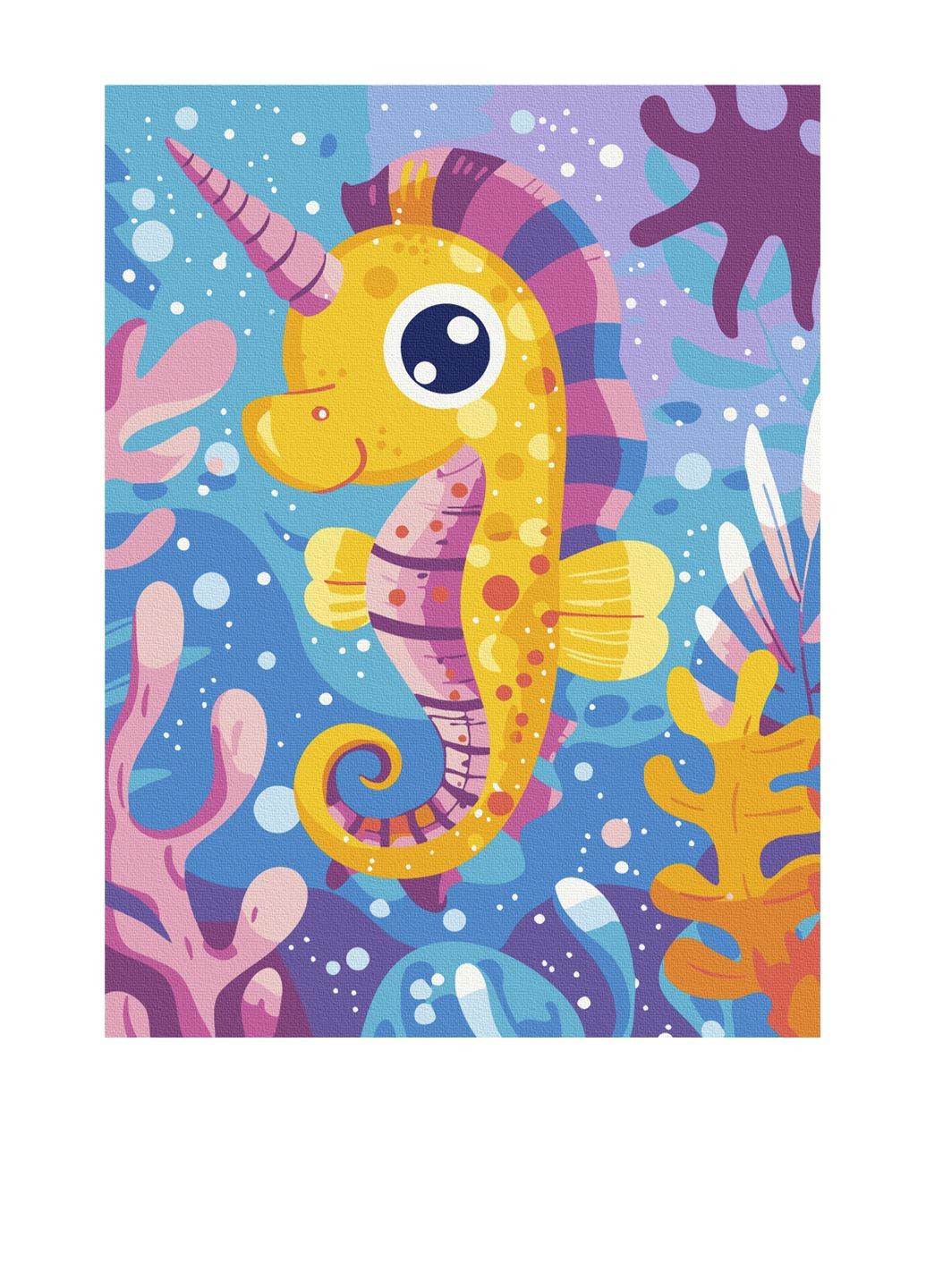 Картина за номерами "Морський єдиноріг" колір різнокольоровий ЦБ-00263649 Brushme (307362405)