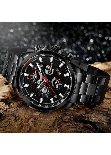 Наручний годинник чоловічий Finance Чорний (2260) Forsining (363318782)